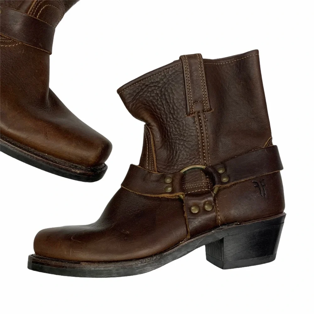 Frye Brown Ankle Boots & Booties - Picture 2 of 7